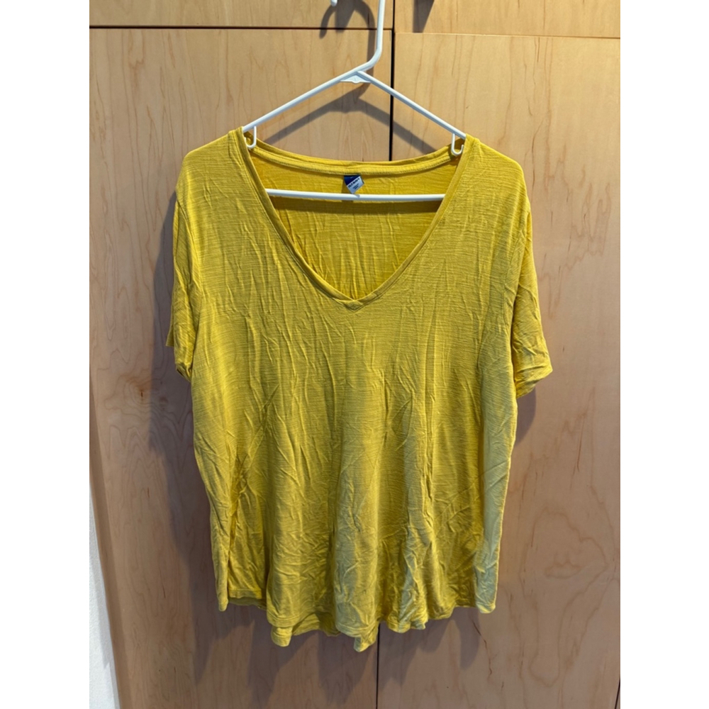 Women's Old Navy Yellow T-Shirt Size XL